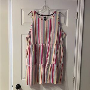 GAP Colorful Striped Midi Dress